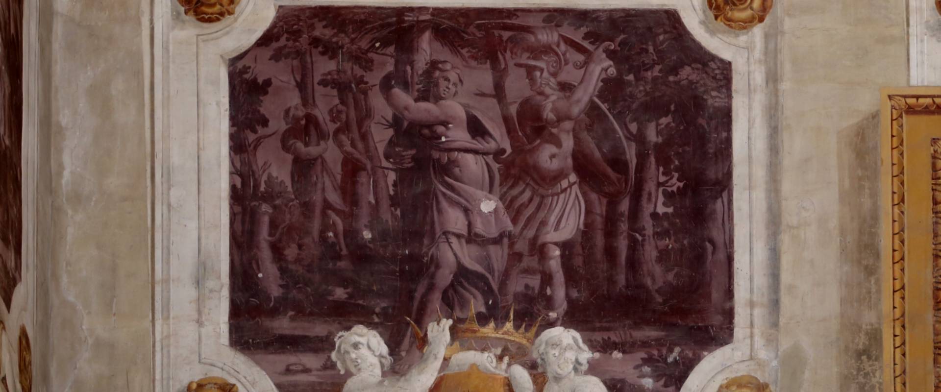 Pier francesco battistelli e aiuti, affreschi con scene dell'orlando furioso e della gerusalemme l. tra telamoni, 1619-28, 11 foto di Sailko